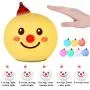 SUSSURRO Silicone Night Light for Kids, Portable Color Changing Glow Led Cute Snowman Lamp Soft Touch Light for Bedroom(Smile Snowman)