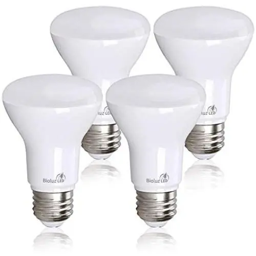 Bioluz LED Lights BR20 R20 Dimmable LED Light Bulbs 4 Pack - Flood Light Bulbs Indoor/Outdoor 7W=50W 500 Lumen E26 LED Bulb Replacement for Halogen Bulb - 3000K LED Bulb LED Flood Light Bulbs Indoor Bioluz LED Lights BR20 R20 Dimmable LED Light Bulbs 4 Pack - Flood Light Bulbs Indoor/Outdoor 7W=50W 500 Lumen E26 LED Bulb Replacement for Halogen Bulb - 3000K LED Bulb LED Flood Light Bulbs Indoor