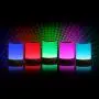 iFkoo Rechargeable Night Light with Hook, Touch Sensor Bedside Lamp for Bedroom, Living Room, Dimmable Warm White Light & Color Changing RGB Outdoor Table Lamp, Best Gifts for Baby, Kids, Adults
