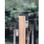 Solar Deck Lights Outdoor Lighting Decorative Backyard Fence Post Wall Patio, 4 Packs