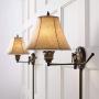 Rosslyn Rustic Swing Arm Wall Lamps Set of 2 French Country Bronze Plug-in Light Fixture Faux Leather Shade for Bedroom Bedside Living Room Reading - Barnes and Ivy Rosslyn Rustic Swing Arm Wall Lamps Set of 2 French Country Bronze Plug-in Light Fixture Faux Leather Shade for Bedroom Bedside Living Room Reading - Barnes and Ivy