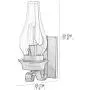 LightInTheBox Retro Rustic Nordic Glass Wall Lamp Bedroom Bedside Wall Sconce Vintage Industrial Wall Light Fixtures (2 pcs)