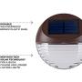 Solar Deck Lighting Wall Lights - 4 Pack Outdoor Wireless Solar Dock Step Road Marker Warm Light for Garden Path Stair Wall Driveway Lighting
