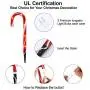 J-HVA Christmas Candy Cane Lights, Candy Cane Lights Christmas Decorations Outdoor for Yard,Garden(10Inch), 10Pack