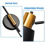 Modern Swing Arm Wall Sconce Plug in or Hardwired, Black Industrial Wall Lights with Cord for Bedroom, Living Room Modern Swing Arm Wall Sconce Plug in or Hardwired, Black Industrial Wall Lights with Cord for Bedroom, Living Room