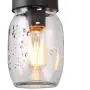Mason Jar Chandelier, Kitchen Island Lighting in Rustic Faux Wood, Farmhouse Lighting for Dining Room, 30'' x 3.9'' x 19.5''