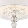 Lindy Modern Floor Lamp Polished Nickel Silver Organza White Linen Double Drum Shade Crystal Dangle for Living Room Reading Bedroom Office - Possini Euro Design Lindy Modern Floor Lamp Polished Nickel Silver Organza White Linen Double Drum Shade Crystal Dangle for Living Room Reading Bedroom Office - Possini Euro Design