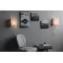 Wallniture Asian Wall Lamp with Toggle Switch, Living Room Decor Rice Paper Lamp Shade with Light Bulbs, Cream Set of 2