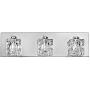 MOTINI Modern 3-Light Bathroom Vanity Light Fixture Over Mirror Chrome Finish Crystal Glass Shade with G9 Halogen Bulbs
