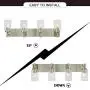 VINLUZ 4 Lights Bathroom Vanity Light Fixture Brushed Nickel Sconces Wall Lighting Modern Industrial Indoor Wall Mounted Lamp, Contemporary Wall Light for Kitchen Living Room Dining Room