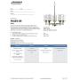 Progress Lighting P4459-09 Chandelier, 20-Inch Diameter x 19-13/16-Inch Height, Nickel