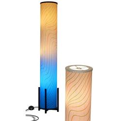 Floor Lamp CAUDTK LED Modern Corner Floor Lamp RGB Color Changing with Remote Control Dimmable 3 Smart Light Bulbs 61Inches Tall Crystal Standing Lamp for Living Room Bedroom Kids