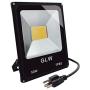 GLW Super Bright 50W Flood Light,Outdoor IP65 Waterproof Security Light,300W Halogen Bulb Equivalent with US 3-Plug,3000K,4500lm,110V Warm White Wall Light