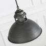 LOG BARN Pendant Lighting with Cutouts on Top, Industrial Silver Brushed Pendant Light for Kitchen Island, Dining Room and Bedroom