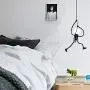 Mobestech Led Pendant Light Creative Cartoon Wrought Iron Ceiling Light Decorative Hanging Lamp for Dining Room Home Bedroom Living Room Cafe Bar