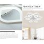 Jaycomey Close to Ceiling Light,LED Flush Mount Ceiling Lamp,Morden LED Ceiling Light for Living Room Bedroom,Cool White/60W