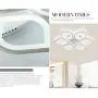 Jaycomey Close to Ceiling Light,LED Flush Mount Ceiling Lamp,Morden LED Ceiling Light for Living Room Bedroom,Cool White/60W