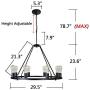 OSAIRUOS Farmhouse Rustic Chandelier Antique Retro Industrial Ceiling Pendant Light Round Rod Iron Chandeliers Lighting Fixture 8-Lights for Kitchen Island Living Room W30, Matte Black