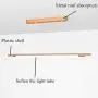 LED Chandelier Hanging Lighting Fixture, Simple Modern Linear Pendant Light for Dining Room, Living Room, Study Bedroom (Golden)