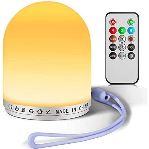 Night Lights for Kids, LEDBedside Lamp, HOKEKI Rechargeable Baby Night Light, with Color Changing Mode,Dimmable, Touch Sensing and RemoteControl, Suitable for Study,Bedroom,LivingRoom, Baby Care Room