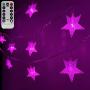 Darknessbreak Pink Fairy Star String Lights, Battery Operated 25ft 50leds Pink String Lights for Girl Bedroom Decorations,Kids Tent,Camping Awning,Indoor Party,Christmas Tree.