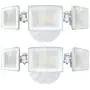 Olafus 2 Pack 5000LM LED Security Light, 50W Super Bright Flood Lights Outdoor, 3 Adjustable Heads, 6000K White Exterior Light, IP65 Waterproof Wall Mount Floodlight for Garage, Garden, Patio, Porch