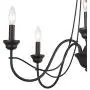 LOG BARN 5 Lights French Country Shabby Chic Chandelier in Brown Rust Metal Finish, 26.8'' Medium Dining Room Pendant Light Fixture LOG BARN 5 Lights French Country Shabby Chic Chandelier in Brown Rust Metal Finish, 26.8'' Medium Dining Room Pendant Light Fixture