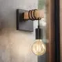 Lightess Black Wall Lights, Edison Wall Lamp 1-Light Industrial Farmhouse Sconce for Barn Kitchen, Living Room, LG9423728
