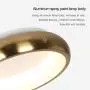 Gold Flush Mount Ceiling Light Fixture, 54W Deco Modern Ceiling Light with Remote Control, 15 Inch Dimmable Ceiling Light Fixture for Living Room Kitchen Bedroom Gold LED White Ceiling Lights
