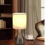 YIFONTIN Touch Lamp Sensor Control Table Light 3 Brightness Level Dimmable Gourd Table Lamps for Livingroom Bedroom Dorms and Office, Silver.