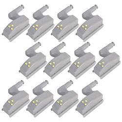 COSORO Hinge LED Sensor Light for Kitchen Cabinet Cupboard Closet Night Lights, Living Room / Bedroom / Wardrobe Night Lights (12Pcs)