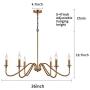 Sivilynus Brushed Brass 6 Lights Contemporary Chandelier Farmhouse Ceiling Hanging Light Fixture for Dining Room Living Room Bedromm Foyer Sivilynus Brushed Brass 6 Lights Contemporary Chandelier Farmhouse Ceiling Hanging Light Fixture for Dining Room Living Room Bedromm Foyer