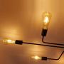 Industrial Vintage Metal Ceiling Light Semi Flush Mount Pendant Lamp Dining Room Kitchen Island Chandeliers E26 Bulb Sockets Lighting fixtures Black