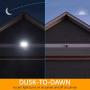 Enbrighten 2-in-1 LED Outdoor Flood Security Light, Motion Sensor, 2480 Lumens, 2 Adjustable, Selectable Color 2200K-5000K, Driveway, Patio, Front Yard, Garage, 40768, Bronze 2 Head
