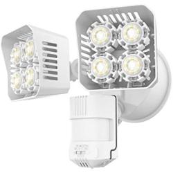 SANSI LED Security Motion Sensor Outdoor Lights, 36W (250W Incandescent Equivalent) 3600lm, 5000K Daylight, Dusk to Dawn Waterproof Flood Light, ETL Listed, White