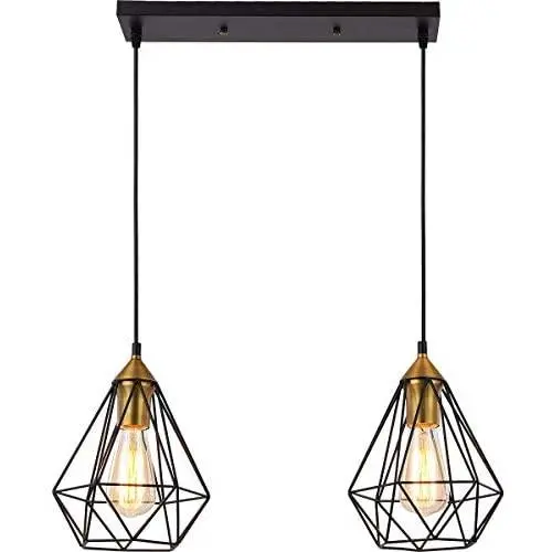 SEEBLEN 2- Light Indoor Island Pendant Light Coffee Brown Metal Hanging Ceiling Light Fixtures for Kitchen Kitchen Island Bar Dining Room Farmhouse Coffee Office SEEBLEN 2- Light Indoor Island Pendant Light Coffee Brown Metal Hanging Ceiling Light Fixtures for Kitchen Kitchen Island Bar Dining Room Farmhouse Coffee Office
