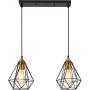 SEEBLEN 2- Light Indoor Island Pendant Light Coffee Brown Metal Hanging Ceiling Light Fixtures for Kitchen Kitchen Island Bar Dining Room Farmhouse Coffee Office