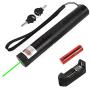 Powerful Tactical Green Flashlight Adjustable Focus Green Light Burning Beam Light Flashlight for Hunting Hiking Outdoor Projector Travel