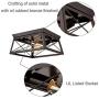 DANXU Lighting Industrial Flush Mount Ceiling Light Fixture Oil Rubbed Bronze 2 Light DANXU Lighting Industrial Flush Mount Ceiling Light Fixture Oil Rubbed Bronze 2 Light