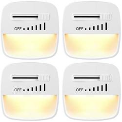 DEWENWILS Dimmable LED Night Light with Light Sensor, Plug in Nightlights for Bedroom, Hallway, Living Room,Warm White, 4 Pack, ETL Listed