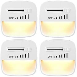 DEWENWILS Dimmable LED Night Light with Light Sensor, Plug in Nightlights for Bedroom, Hallway, Living Room,Warm White, 4 Pack, ETL Listed