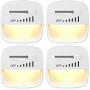 DEWENWILS Dimmable LED Night Light with Light Sensor, Plug in Nightlights for Bedroom, Hallway, Living Room,Warm White, 4 Pack, ETL Listed