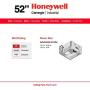 Honeywell Ceiling Fans 50614-01 Carnegie LED Ceiling Fan 52'', Indoor, Rustic Barnwood Blades, Industrial Cage Light, Matte Black