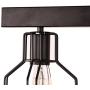 Unitary Brand Antique Black Metal Long Kitchen Island Light with 5 E26 Bulb Sockets 200W Painted Finish