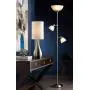 Ellery Modern Torchiere Floor Lamp 3-Light Brushed Steel Frosted White Glass Shades for Living Room Reading Bedroom Office - 360 Lighting Ellery Modern Torchiere Floor Lamp 3-Light Brushed Steel Frosted White Glass Shades for Living Room Reading Bedroom Office - 360 Lighting