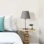 HAITRAL Modern Table Lamps - Grey Small Nightstand Lamps Set of 2, Bedside Desk Lamps for Bedroom, Office, College Dorm, Kids Room with Mini Metal Basic and Fabric Lamp Shade - Silver (HT-ATH05-15X2) HAITRAL Modern Table Lamps - Grey Small Nightstand Lamps Set of 2, Bedside Desk Lamps for Bedroom, Office, College Dorm, Kids Room with Mini Metal Basic and Fabric Lamp Shade - Silver (HT-ATH05-15X2)