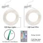 GLPE LED Rope Lights, 2 Pack X 33ft 100 LEDs Outdoor Rope Lights Waterproof 16 Color Changing Multicolor with Remote, Fairy Rope Lights USB Powered for Christmas Indoor Garden