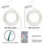 GLPE LED Rope Lights, 2 Pack X 33ft 100 LEDs Outdoor Rope Lights Waterproof 16 Color Changing Multicolor with Remote, Fairy Rope Lights USB Powered for Christmas Indoor Garden