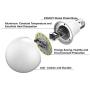 Dusk to Dawn Light Bulb Sensor Smart LED Outdoor Lighting Bulbs Lamp 7W E26/E27 Automatic On/Off, Indoor/Outdoor Yard Porch Patio Garden (Warm White, 3 Pack)