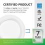 Sunco Lighting 16 Pack 6 Inch Slim LED Downlight, Baffle Trim, Junction Box, 14W=100W, 850 LM, Dimmable, 4000K Cool White, Recessed Jbox Fixture, IC Rated, Retrofit Installation - ETL & Energy Star